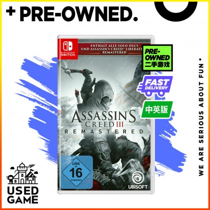[USED] Nintendo Switch NS Assassin's Creed III Remastered [Eng/中文]