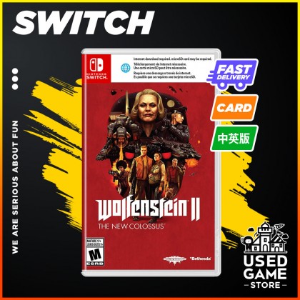 Nintendo Switch Wolfenstein II: The New Colossus [US/中文/Eng]