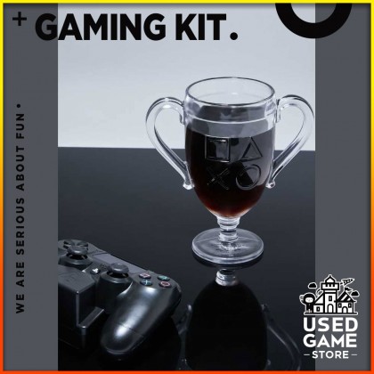 Paladone PlayStation Trophy Shaped Drinking Glass with PlayStation Icons Paladone PlayStation Trophy Shaped Drinking Glass with PlayStation Icons