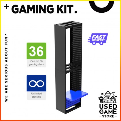 Dobe CD Disc Storage Tower Stand for PS4 PS5 Switch XboxOne Dobe CD Disc Storage Tower Stand for PS4 PS5 Switch XboxOne
