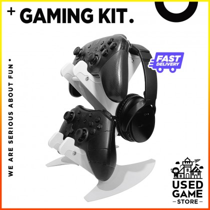 Aluminum Metal Game Controller and Headset Display Stand for PS5 / PS4 / XBOX SERIES X / XBOX ONE /NINTENDO SWITCH Aluminum Metal Game Controller and Headset Display Stand for PS5 / PS4 / XBOX SERIES X / XBOX ONE /NINTENDO SWITCH