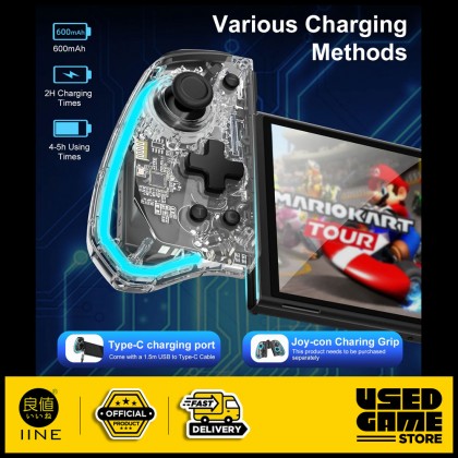 IINE Nintendo Switch Wake up Controller Elite Plus Joypad Split Pad Protective Bag for Nintendo Switch / OLED IINE Nintendo Switch Wake up Controller Elite Plus Joypad Split Pad Protective Bag for Nintendo Switch / OLED