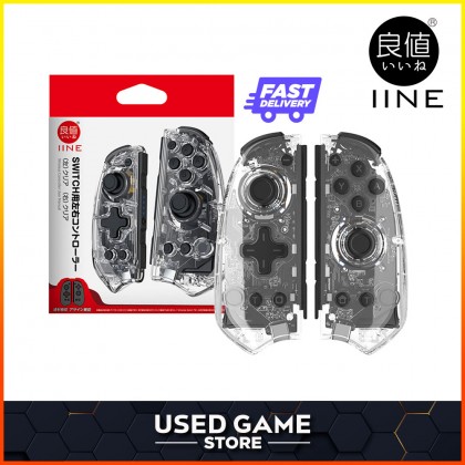 IINE Transparent Wireless Bluetooth Controller Gamepad Joycon Joystick for Nintendo Switch V2 / OLED IINE Transparent Wireless Bluetooth Controller Gamepad Joycon Joystick for Nintendo Switch V2 / OLED