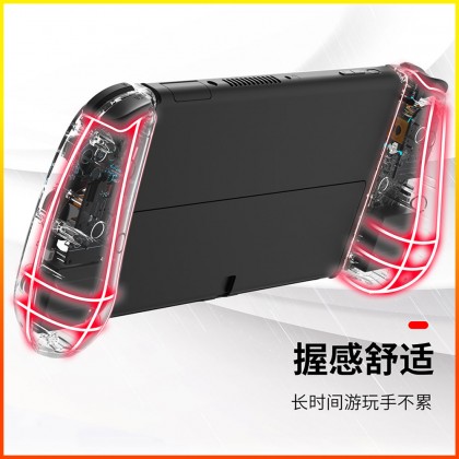 IINE Transparent Wireless Bluetooth Controller Gamepad Joycon Joystick for Nintendo Switch V2 / OLED IINE Transparent Wireless Bluetooth Controller Gamepad Joycon Joystick for Nintendo Switch V2 / OLED