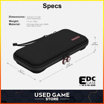 Skull & Co MaxCarry Grip Case Cover Storage Bag for Nintendo Switch OLED Skull & Co MaxCarry Grip Case Cover Storage Bag for Nintendo Switch OLED