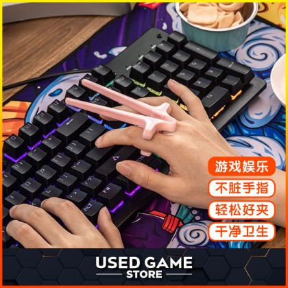 Finger Lazy Chopsticks for Gamers, Snack Clips, Video Game Party, Creative Gamer Accessories, Gifts for Gamers