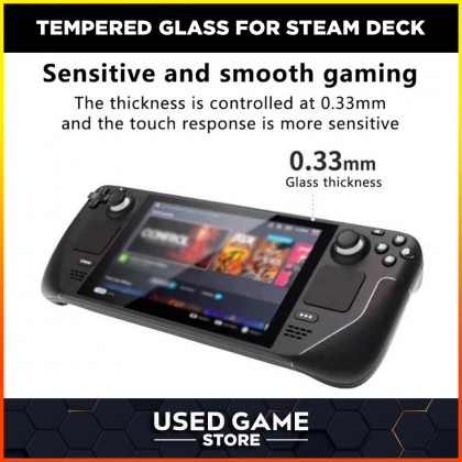 Steam Deck Screen Protector HD Clear Anti Scratch Touch Responsive Case Friendly Tempered Glass Steam Deck Screen Protector HD Clear Anti Scratch Touch Responsive Case Friendly Tempered Glass