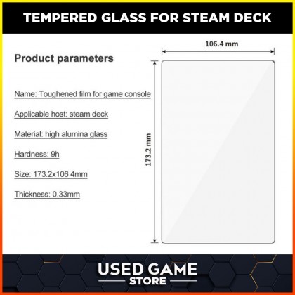 Steam Deck Screen Protector HD Clear Anti Scratch Touch Responsive Case Friendly Tempered Glass Steam Deck Screen Protector HD Clear Anti Scratch Touch Responsive Case Friendly Tempered Glass
