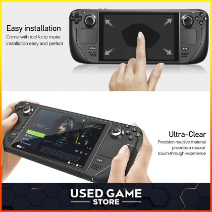 Steam Deck Screen Protector HD Clear Anti Scratch Touch Responsive Case Friendly Tempered Glass Steam Deck Screen Protector HD Clear Anti Scratch Touch Responsive Case Friendly Tempered Glass