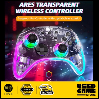 IINE Ares Wireless Pro Controller with RGB Light for Nintendo Switch / Android / iOS / PC / Steam
