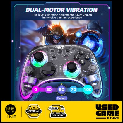 IINE Ares Wireless Pro Controller with RGB Light for Nintendo Switch / Android / iOS / PC / Steam