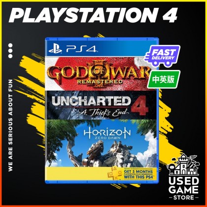 [USED] Ps4 Uncharted 4 a Thief's end and Horizon Zero Dawn [R3/中文/Eng]