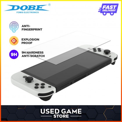Dobe 2pcs Tempered Glass Film Screen Protector Package Set for Nintendo Switch OLED