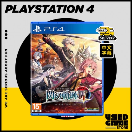 [USED] PS4 The Legend of Heroes I II III IV 闪之轨迹 1 2 3 4 [R3/中文版] 
