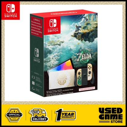 Nintendo Switch OLED Zelda Tears Of The Kingdom Special Edition [1 Year Maxsoft]