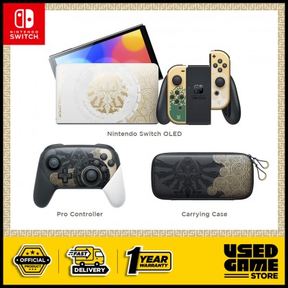 Nintendo Switch OLED Zelda Tears Of The Kingdom Special Edition [1 Year Maxsoft]