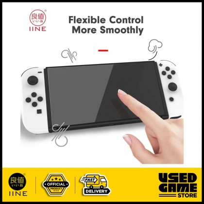 IINE Screen Protector Scrach Resistant High Quality Grass Ultra Clear for Nintendo Switch OLED IINE Screen Protector Scrach Resistant High Quality Grass Ultra Clear for Nintendo Switch OLED