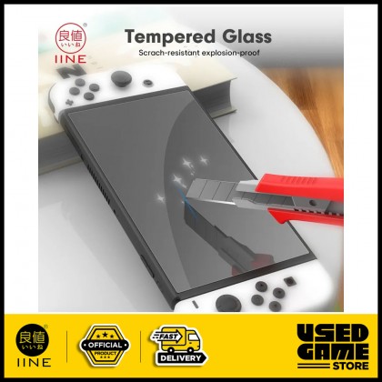 IINE Screen Protector Scrach Resistant High Quality Grass Ultra Clear for Nintendo Switch OLED IINE Screen Protector Scrach Resistant High Quality Grass Ultra Clear for Nintendo Switch OLED
