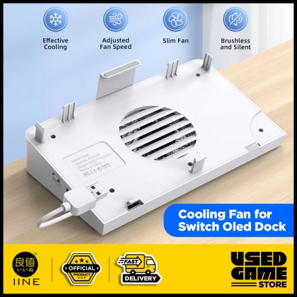 IINE Horizonal Base Cooling Fan for OLED Dock Compatible Nintendo Switch OLED IINE Horizonal Base Cooling Fan for OLED Dock Compatible Nintendo Switch OLED