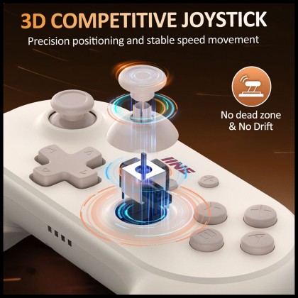 良值 lINE Athena Wireless Controller in White for Switch/PC/iOS/Android