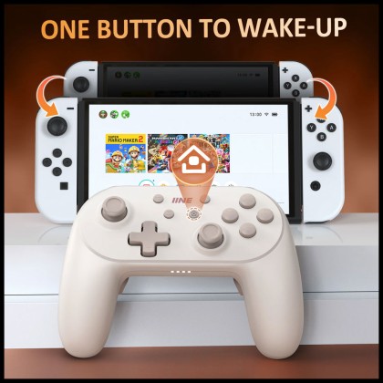 良值 lINE Athena Wireless Controller in White for Switch/PC/iOS/Android