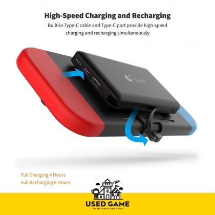 Gulikit Nintendo Switch Fast Charging Power Bank 10000 mAh for Switch OLED / V2 / V1 / Lite