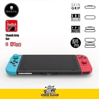 Skull & Co Joy Con Thumb Grips Set for Nintendo Switch Joycon / Lite Skull & Co Joy Con Thumb Grips Set for Nintendo Switch Joycon / Lite